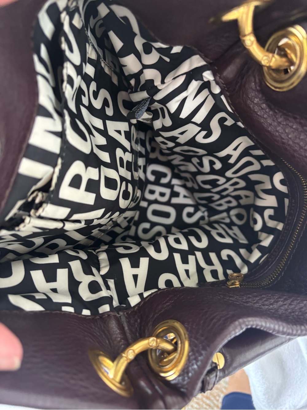 Marc by Marc Jacobs Hillier Hobo Shoulder Bag - Dark Plum - Picture 5 of 9